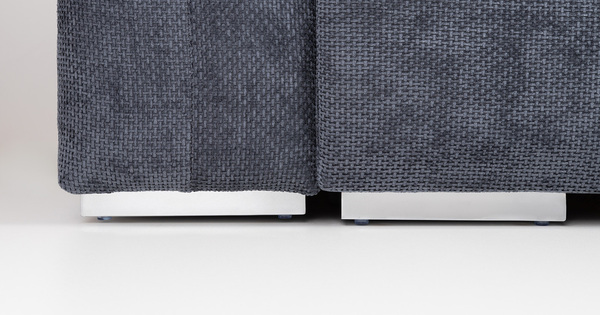 Диван-кровать угловой Оксфорд 713 композиция 2, MUZA 09 темно-синий, модульная система, сборка на любую сторону