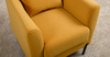 Кресло для отдыха Барселона ТК 671 велюр Diagonal 540 желтый