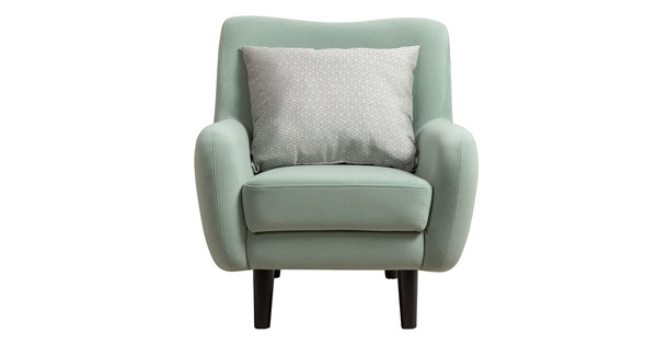 Кресло для отдыха Дакота ТК 585 велюр Vendetta 18 ментоловый, Marcello-5 1327 A1 col 19 ментоловый орнамент