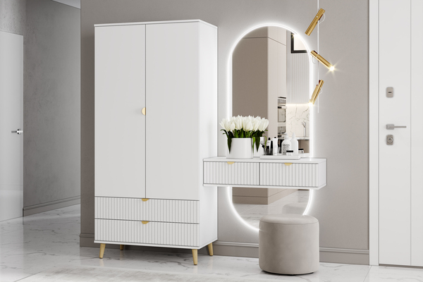 Прихожая Дакота композиция 2 меренга, белый