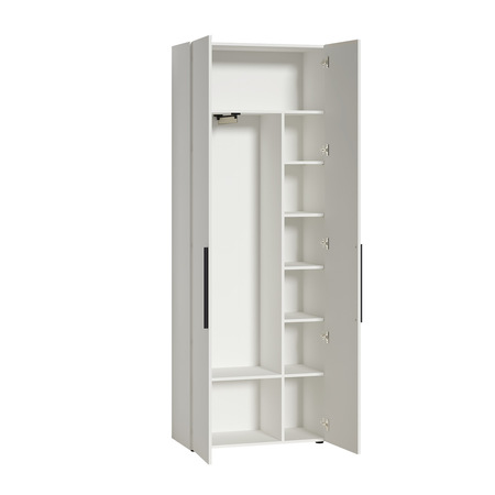 Шкаф для одежды Эйр 13.340 белый PE шагрень, собирается на любую сторону