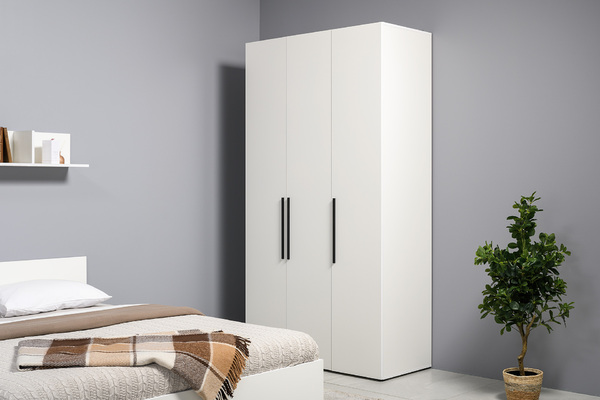 Шкаф комбинированный Эйр 13.182 белый PE шагрень