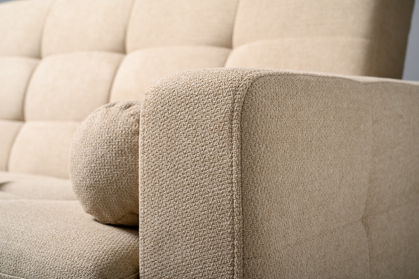 Диван-кровать прямой Эмили ТД 911 велюр светло-бежевый