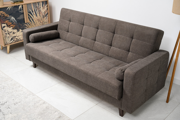 Диван-кровать прямой Эмили ТД 912 велюр шоколадный