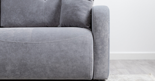 Диван-кровать прямой Марсель ТД 701 велюр Aura 20 серый