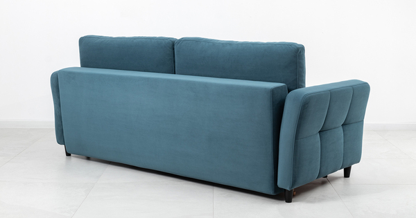 Диван-кровать прямой Невада ТД 572 велюр Vendetta 25 синий деним