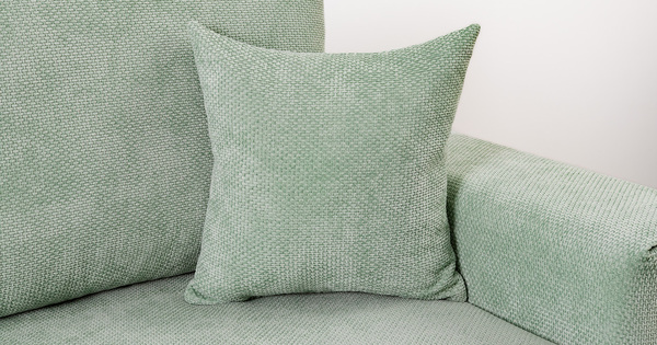 Диван-кровать угловой Оксфорд 715 композиция 4, шенилл STORM 9 мятный, модульная система, сборка на любую сторону