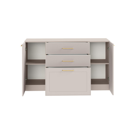 Комод Ричфорд 16.235 кашемир 5981 BS, моно керамика D166-2 ПВХ, белый PE шагрень