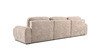 Диван-кровать угловой Тэдди 1502 композиция 3, букле Pique 006 бежевый, модульная система, сборка на любую сторону